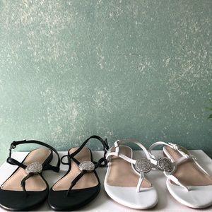 Xappeal  8m sandals blk/white nw